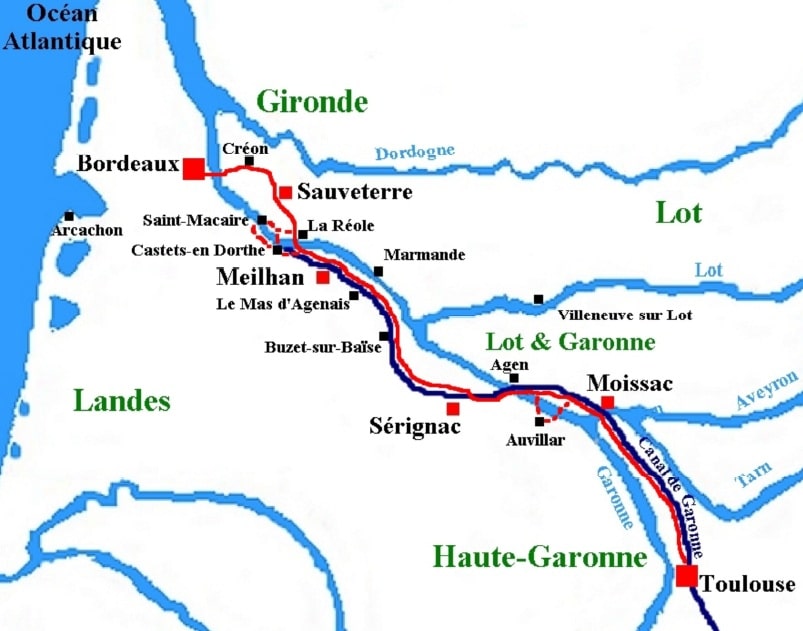 bordeaux-toulouse-map